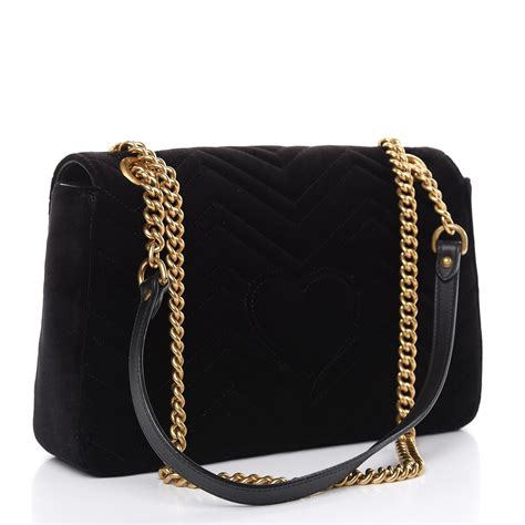 gucci marmont black velvet